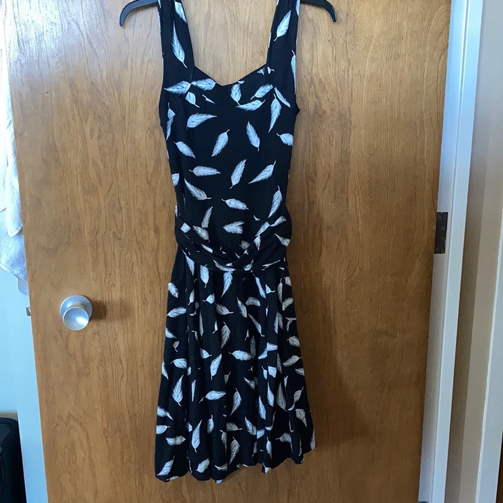 Effie’s Heart black and white feather dress